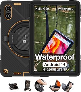 Compare AGM Rugged Tablet, 11" Android Tablet GMS Certified with MTK G99, 16GB RAM 256GB ROM 2TB TF, 90Hz FHD IPS Touchscreen 18H Battery, 50MP+8MP, GPS, IP68IP69K, DropProof with Strap & Case for Outdoors at KSA Price