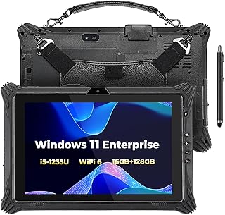 Compare MUNBYN HighEnd Rugged Windows Tablet IRT10, 10.1" Windows 11 IoT Enterprise, i51235U, WiFi 6 Rugged Tablet,16GB+128GB Replaceable SSD,Hot Swappable for Construction Work,2Y Protection at KSA Price