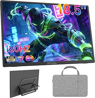 Compare Portable Monitor 18.5 Inch FHD 1080P 120Hz IPS 100% sRGB with Bag at KSA Price