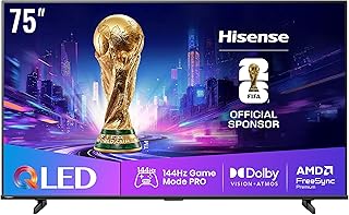Hisense 75 inch QLED 144Hz Smart TV(75E8Q,2025),Quantum…