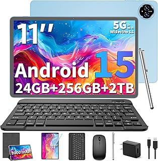 Android 15 Tablet, 2025 Upgraded 11 inch Android…