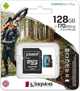 Compare Kingston 128GB microSDXC Canvas Go Plus 170MBs Read UHSI, C10, U3, V30, A2A1 Memory Card + Adapter SDCG3128GBCR at KSA Price