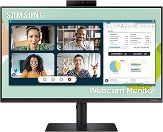 Compare Samsung 24,Flat Black,Ips,1,920 X 1,080, 5Ms,75Hz,Flicker Free,Game Mode,Freesync,1 Hdmi,3 Usb Ports,BuiltIn Camera 2.0 MegaPixel Fhd,With Infrared Camera And Mic,Speaker at KSA Price