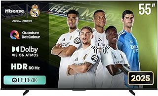 Compare Hisense 55 Inch QLED 4K Smart TV, 60 Hz, Dolby Atmos  Vision, AI Smooth Mothion & 4K Upscaler, Vidaa, Voice Control. at KSA Price