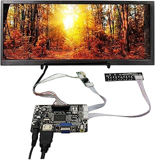 Compare VSDISPLAY 31.2 cm 12.3 inch 1920 x 720 FHD 850nit IPS LCD Screen and HDMI VGA AV Controller Board KYVN5 V3, for DIY Monitor Display at KSA Price