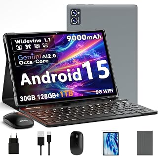 ZENTALITY 10 Inch Tablet Android 15 Gemini AI,…