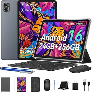 2026 Android 16 Tablet with Keyboard 24GB+256GB…