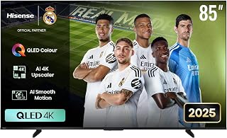 Compare Hisense 85Inch QLED 4K Smart TV 85Q6Q, 2025 – Vibrant Quantum Dot Color | Dolby Vision & Atmos, HDR10, Game Mode PLUS, VIDAA Smart OS, HDMI, WiFi, Bluetooth at KSA Price