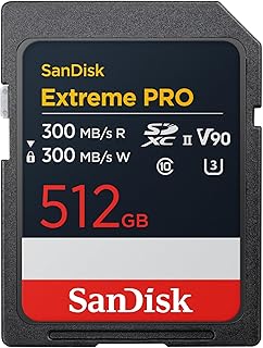 SanDisk 512GB Extreme PRO SDXC UHS-II Memory Card…
