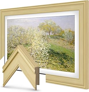 Compare Frame My TV Deco s  Antique White Smart Compatible ONLY with Samsung The 3” Color Chip at KSA Price