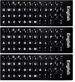 ONLYKXY 3pack Keyboard Letter Stickers Universal English…