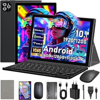 TrendGate Android 15 Tablet 10.1 Inch with Case,…