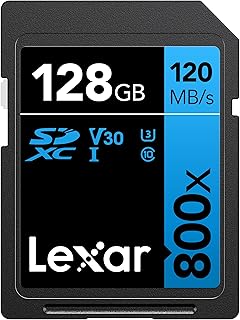 Lexar High-Performance 800x SD Card 128GB, SDXC…