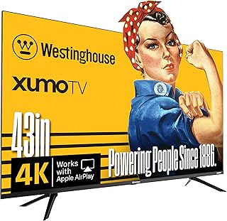 Westinghouse 43-inch Smart TV, 4K UHD Xumo…