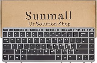 Compare Laptop Keyboard Replacement with Backlit Without Pointer Compatible with HP EliteBook 840 G1 G2  850 G1 G2  745 G1 G2HP ZBook 14 Series Laptop US Layout with Silver Frame at KSA Price