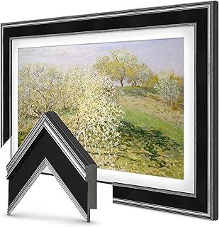 Compare Antique Silver & Black 65" Deco TV Frame for Samsung The FramePro TVs at KSA Price