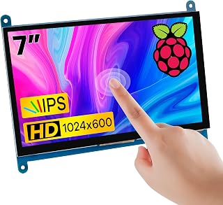 Compare Hosyond 7 Inch IPS LCD Touch Screen Display Panel 1024×600 Capacitive Screen HDMI Monitor for Raspberry Pi5Pi4Pi3ZERO W, BB Black, Windows 10 8 7 at KSA Price