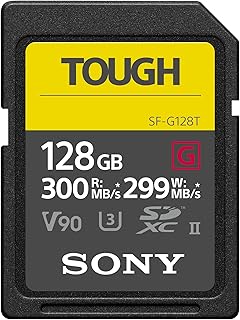 Compare Sony TOUGHG series SDXC UHSII Card 128GB, V90, CL10, U3, Max R300MBS, W299MBS SFG128TT1 at KSA Price