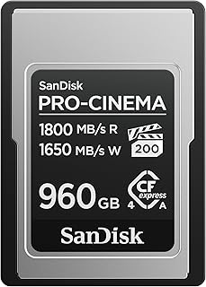 Compare SanDisk 960GB PROCinema CFexpress Type A Card  Up to 1800MBs Read Speeds & Up to 1650MBs Write Speed, Type A Memory Card, 4K6K8K Video Capture  SDCFEA960GGN4NN at KSA Price