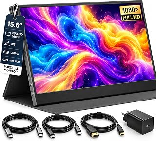 Compare Denver PMO15604 Portable Monitor 15.6" Full HD IPS, Black at KSA Price