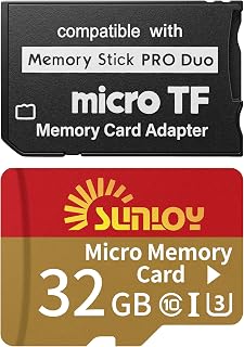 PSP Memory Stick Adapter with 32GB Micro SD…