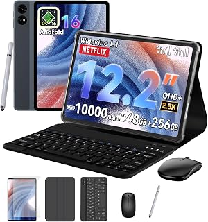 TABWEE 12 Inch Tablet with Keyboard and Pen,…