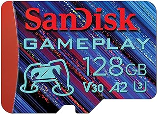 Compare SanDisk 128GB Gameplay microSD Memory Card for Mobile Gaming  Up to 190MBs, for Handheld Console Gaming  SDSQXAA128GGN6XN at KSA Price