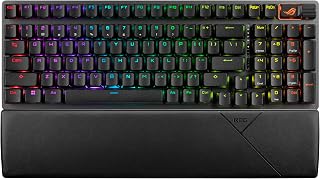 Compare ASUS ROG Strix Scope II 96 Wireless Mechanical Gaming Keyboard – 96% FullSize, TriMode Connectivity, Hot Swappable Prelubed ROG NX Storm Clicky Switches, PBT Keycaps, RGB, PCMac Support  Black at KSA Price