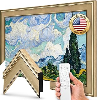 Compare Champagne 50" Premiere Deco TV Frame  Compatible ONLY with Samsung The Frame TVs Fits 20212026, LS03A, LS03B, LS03C, LS03D, LS03FA at KSA Price