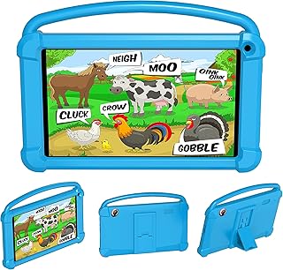 Compare Kids Tablet,7 inch Tablet for Kids,Android 11 Tablets HD Display, WiFi, Bluetooth, Google Play, Children Tablet with Shockproof Case,Ideal Kids Gifts for Christmas and New Year at KSA Price