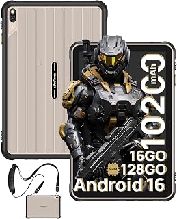 Compare Ulefone Rugking Pad 2 Pro Outdoor Tablet Android 16, eSIM 16+128GB2TB 10200mAh Rugged Tablet 10.1" 8+48MP Tablet 90Hz IP68IP69K Waterproof Shockproof, Dual SIM 4G2.4G5G WiFiGPSNFCOTG Grey at KSA Price