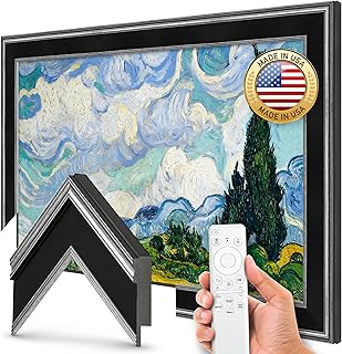 Deco TV Frames - Antique Silver & Black…