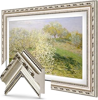 Compare Ornate Silver 75" Deco TV Frame for Samsung The FramePro TVs at KSA Price