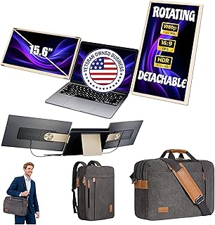 Compare ELK 15.6" Dual Laptop Screen Extender  15.6”  FHD 1080P IPS  Detachable & Adjustable Laptop Monitor Extender  with Speakers  Plug & Play  Compatible with MacAndroidWin at KSA Price