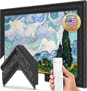 Compare Frame My TV Deco s Tuscan Matte Black Compatible ONLY with Samsung The 3", Color Chip at KSA Price