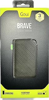 Compare Goui Brave Power Bank 10,000mAh20,000mAh With 3 Years Warranty Qualcomm 3.0 and PD Technology,Fast Charging for all Electronic devices Brave10,000mAh at KSA Price