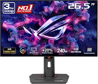 ASUS ROG Strix 26.5 1440P OLED Gaming Monitor (XG27AQDMG)…