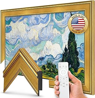 Compare Antique Gold 50" Premiere Deco TV Frame  Compatible ONLY with Samsung The Frame TVs Fits 20212026, LS03A, LS03B, LS03C, LS03D, LS03FA at KSA Price