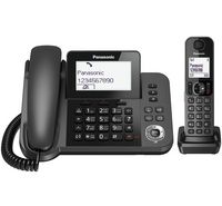 Compare PANASONIC KXTGF310UEM Cordless Phone Plus Desk phone 2 in 1, 3.4 inch, Black at KSA Price
