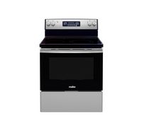 Compare Mabe Electric Ceramic Cooking Range, 4 Radiant Burners,Black with Stainless Steel at KSA Price