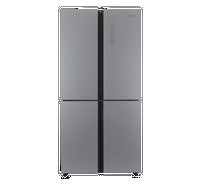 Compare Haier Side by Side 4 Door Refrigerator, 12.3Cu.ft, Freezer 5.5Cu.ft, Inverter, Silver at KSA Price