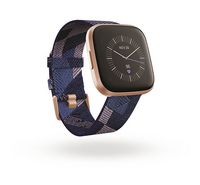 Compare Fitbit Versa 2 Selected Edition Smartwatch, Navy,Pink Woven Band,Copper Rose Aluminum Case at KSA Price