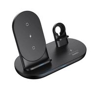 Compare AUKEY Aircore Series 3in1 Wireless Charging Station 10W without Charger, Black at KSA Price