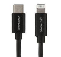 Compare Lectronic USBC to Lightning Nylon Cable, 1.5M, Black at KSA Price