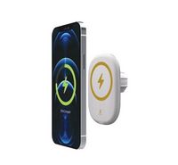 Compare Smart MAGFREEDOM Premium iPhone 12 Series Wireless Magnetic Car Charger 15W White at KSA Price