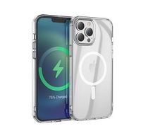 Compare Hoco Magnetic Series Airbag AntiFall Protective Shell For iPhone 13, Clear at KSA Price