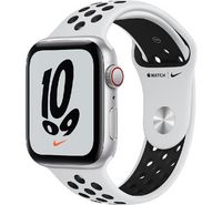 Compare Apple Watch Nike SE, GPS+ Cellular, 44MM, Silver,PlatinumBlack Nike Sport Band at KSA Price