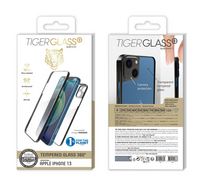 Compare Tiger Glass Screen Protector Plus Case 360 for iPhone 13, Clear at KSA Price