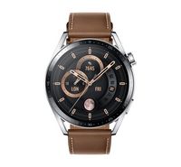 Compare Huawei Watch GT3 46MM Classic Stainless Steel with Leather Strap, Brown at KSA Price