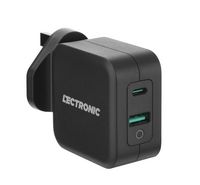 Compare Lectronic Wall Charger 65W, 2 Ports with GaN technology For Laptop, Black at KSA Price